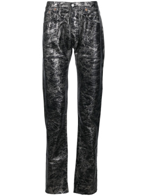 

Abstract-print metallic straight-leg jeans, GALLERY DEPT. Abstract-print metallic straight-leg jeans