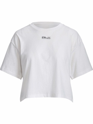 

RLX logo print cropped T-shirt, RLX Ralph Lauren RLX logo print cropped T-shirt
