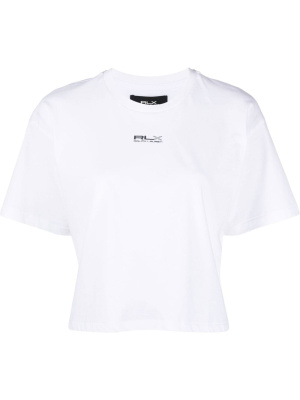 

Logo print cropped T-shirt, RLX Ralph Lauren Logo print cropped T-shirt