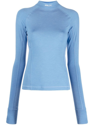 

Logo-print long-sleeve top, RLX Ralph Lauren Logo-print long-sleeve top