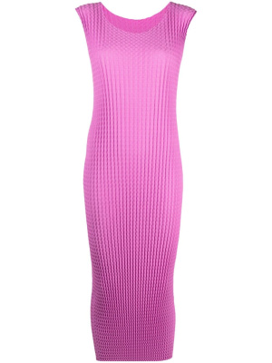 

Fully-pleated sleeveless dress, Issey Miyake Fully-pleated sleeveless dress