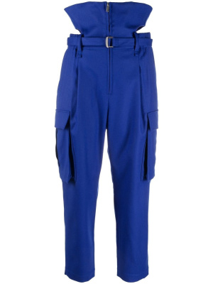 

High-waisted wool-blend trousers, Issey Miyake High-waisted wool-blend trousers