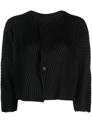 

Pleated three-quarter cropped jacket, Issey Miyake Pleated three-quarter cropped jacket
