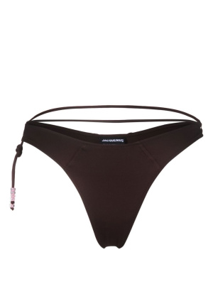 

Low-rise beaded bikini bottoms, Jacquemus Low-rise beaded bikini bottoms