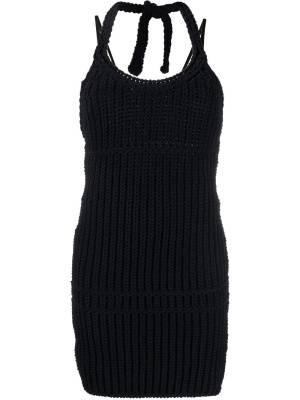 

Ribbed-knit halterneck minidress, Jacquemus Ribbed-knit halterneck minidress