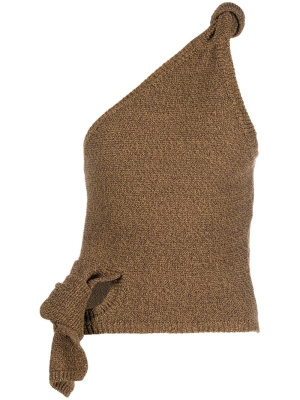 

One-shoulder knitted top, Jacquemus One-shoulder knitted top