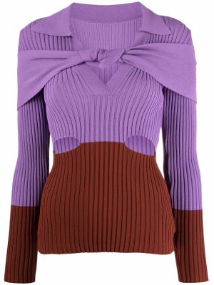 

La maille Asco knitted top, Jacquemus La maille Asco knitted top