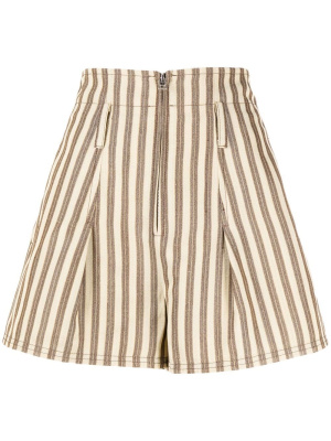 

Santon striped zipped shorts, Jacquemus Santon striped zipped shorts