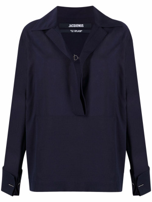 

Marino wingtip-collar blouse, Jacquemus Marino wingtip-collar blouse