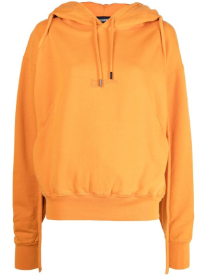 

Embroidered-logo drawstring hoodie, Jacquemus Embroidered-logo drawstring hoodie