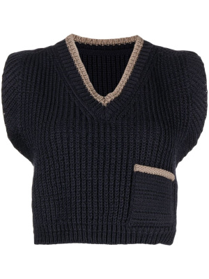 

Knitted V-neck vest, Jacquemus Knitted V-neck vest
