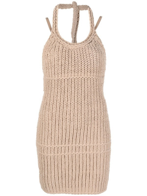 

Knitted halterneck dress, Jacquemus Knitted halterneck dress