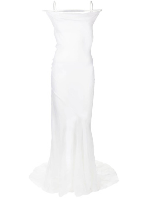 

Semi-sheer strappy maxi dress, Jacquemus Semi-sheer strappy maxi dress