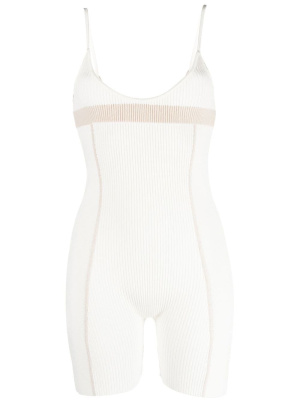 

Le body ribbed-knit playsuit, Jacquemus Le body ribbed-knit playsuit