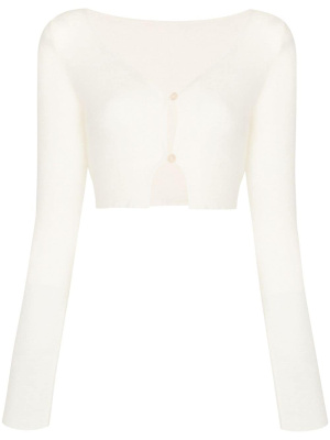 

Alzou cropped V-neck cardigan, Jacquemus Alzou cropped V-neck cardigan