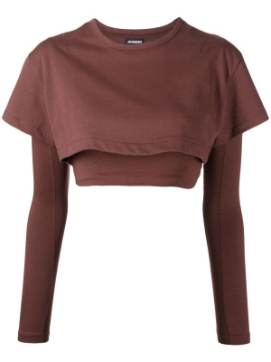 

Layered-effect long-sleeve T-shirt, Jacquemus Layered-effect long-sleeve T-shirt