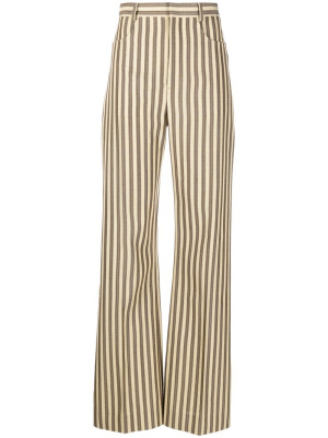 

Vertical-stripe high-waisted trousers, Jacquemus Vertical-stripe high-waisted trousers