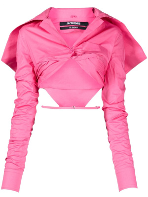 

La Chemise Meio cropped shirt, Jacquemus La Chemise Meio cropped shirt