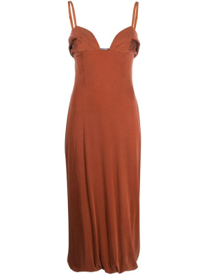 

Praia bustier-neck midi dress, Jacquemus Praia bustier-neck midi dress