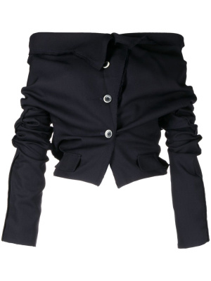 

Camargue scrunched blouse, Jacquemus Camargue scrunched blouse