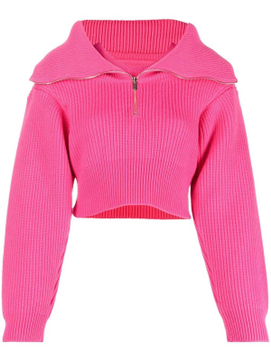 

Zip-up neck cropped jumper, Jacquemus Zip-up neck cropped jumper