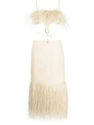 

La robe Raphia fringed dress, Jacquemus La robe Raphia fringed dress