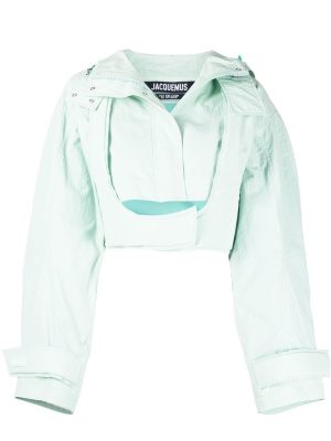 

Cropped cotton-blend jacket, Jacquemus Cropped cotton-blend jacket