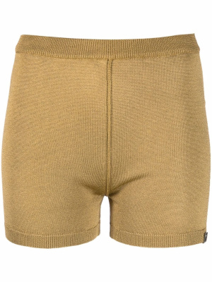 

Metallic-thread knit shorts, 1017 ALYX 9SM Metallic-thread knit shorts