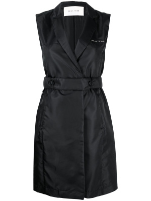 

Logo-print tailored mini dress, 1017 ALYX 9SM Logo-print tailored mini dress