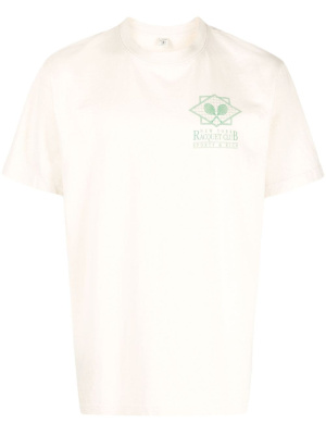 

Graphic-print cotton T-shirt, Sporty & Rich Graphic-print cotton T-shirt