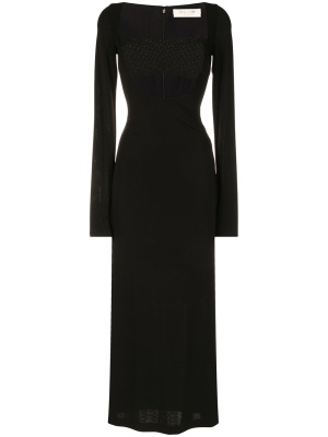 

Bandeau-panel macramé knit dress, 1017 ALYX 9SM Bandeau-panel macramé knit dress