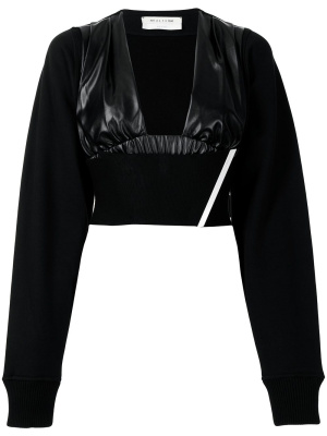 

Cropped sweatshirt-sleeve top, 1017 ALYX 9SM Cropped sweatshirt-sleeve top