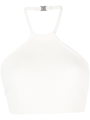 

Cropped halterneck knit top, 1017 ALYX 9SM Cropped halterneck knit top