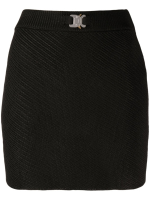 

Buckle-detail knit miniskirt, 1017 ALYX 9SM Buckle-detail knit miniskirt