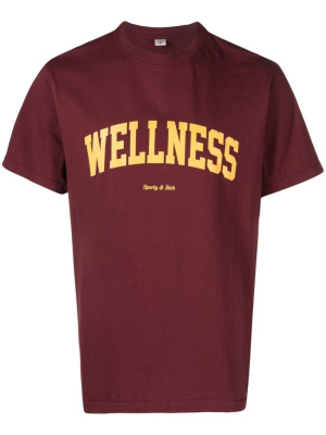 

Slogan crew-neck T-shirt, Sporty & Rich Slogan crew-neck T-shirt