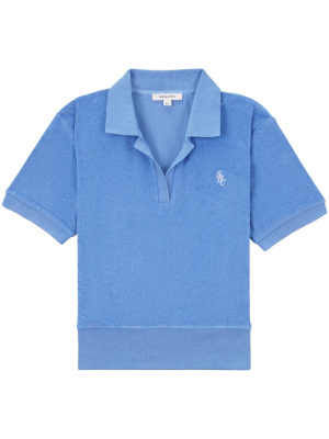 

Embroidered-logo polo shirt, Sporty & Rich Embroidered-logo polo shirt