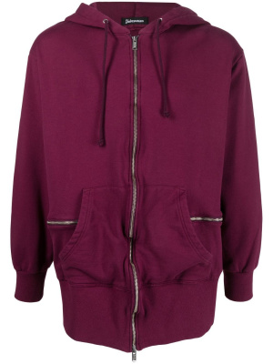 

Oversized zip-up cotton hoodie, Undercoverism Oversized zip-up cotton hoodie