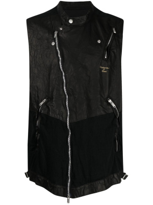 

Panelled multi-pocket sleeveless jacket, Undercoverism Panelled multi-pocket sleeveless jacket