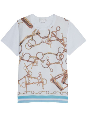 

Chain-link print T-shirt, Comme Des Garçons Girl Chain-link print T-shirt