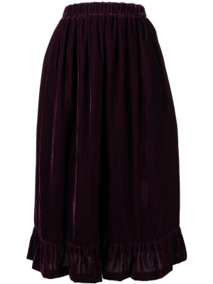 

Velvet-effect midi skirt, Comme Des Garçons Girl Velvet-effect midi skirt