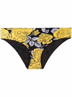 

Floral-print bikini bottoms, GANNI Floral-print bikini bottoms