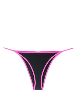 

Two-tone thong bikini bottoms, GANNI Two-tone thong bikini bottoms