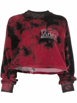 

Velvet tie-dye jumper, Aries Velvet tie-dye jumper