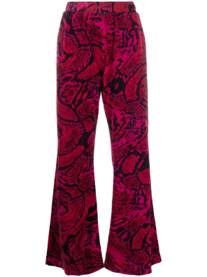 

Snakeskin-print flared trousers, Aries Snakeskin-print flared trousers