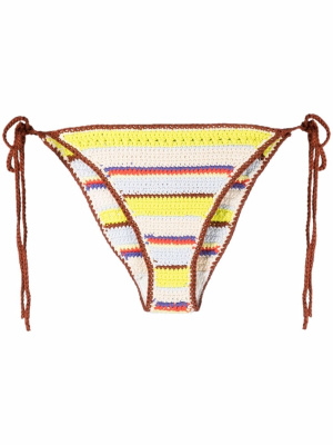 

Striped crochet bikini bottoms, GANNI Striped crochet bikini bottoms