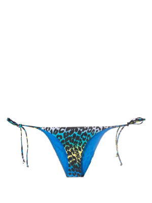 

Leopard-print bikini bottoms, GANNI Leopard-print bikini bottoms