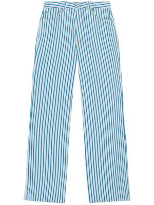 

Magny striped wide-leg jeans, GANNI Magny striped wide-leg jeans