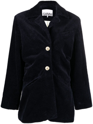 

Corduroy ruched jacket, GANNI Corduroy ruched jacket