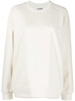 

Logo-print sweatshirt, GANNI Logo-print sweatshirt