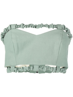 

Strapless crop top, GANNI Strapless crop top